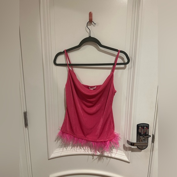 Cloud Ten Tops - NWT Cloud Ten Pink Feather Top